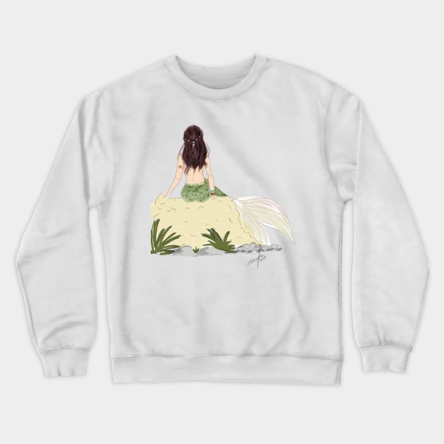 pisces, zodiac girl, Crewneck Sweatshirt by meghaillustration